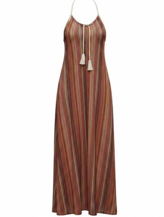 Dresses & Skirts - Boho Sunset Striped Maxi Dress – Effortless & Flowy- Size Large- Like New
